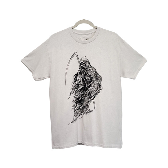 Cryptic Grim Reaper Short Sleeve Tee Shirt Sawblade666 Medium - Picture 1 of 5